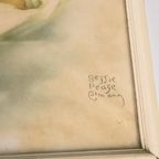 Bessie Pease Gutmann - 2 Litho'S - Awakening - A Little Bit Of Heaven - Gesigneerd - 50'S thumbnail 4