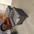 Scott Classic Chesterfield Eetkamerstoel – Zwart, Leer thumbnail 3
