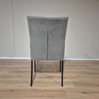 3x Bert Plantagie Eetkamerstoelen - Grijs - Taupe - Design thumbnail 4