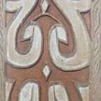 Zeer Groot Asmat Houten Oorlogs Schild (Papoea-Nieuw-Guinea) H:186Cm Papua New Guinea Aboriginal Art thumbnail 4
