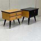 Set Midcentury Nachtkastjes Vintage Jaren 60 thumbnail 2