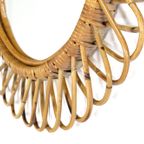 Franco Albini Rotan Spiegel Vintage thumbnail 5