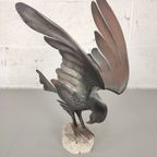 Metalen Sculptuur Van Een Roofvogel thumbnail 4