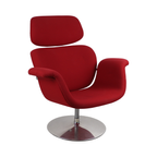 Refurbished Artifort Pierre Paulin Tulip F545 Designstoel - Rood - Draaifauteuil Tulpvoet thumbnail 2