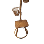 Vintage Rotan Lamp Met Plantenbakjes thumbnail 7