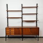 Vintage Wandkast Boekenkast Wallunit Losstaand Van Teeffelen thumbnail 17