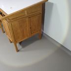 Large Oak Architect Desk / Table 1940'S thumbnail 8