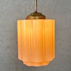 Art Deco Lamp – Rosé Opaline thumbnail 9