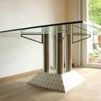 Postmodern Steel Tube Dining Table, 1990s thumbnail 11