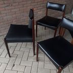 Set Van 4 Eetkamerstoelen Jaren 60 Bovenkamp Stoelen Aksel Bender thumbnail 8