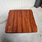 Vintage Deense Salontafel Massief Teak thumbnail 4