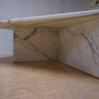 Wit Carrara Marmeren Hoektafel, Hoek Salontafel thumbnail 6