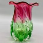 Vintage Murano Watermelon Teleflora Vaas thumbnail 4