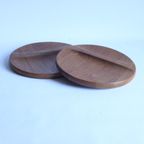Teak Wooden Serving Platters By Richard Nissen, Denmark 1960S thumbnail 5