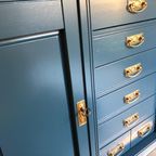 Restyled Houten Dressoir Blauw thumbnail 3