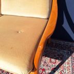 Vintage Design Fauteuil, Kersenhout, Mohair, Wilhelm Knoll thumbnail 15