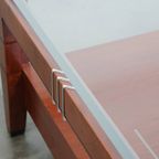 Prachtige Art Deco Salontafel Van Schuitema Uit De Decoforma Serie Met Een Glazen Blad En 4 Lades thumbnail 4