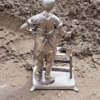 Gedetailleerd Tinnen Beeld/sculptuur Ambachtelijke Slager🥩 thumbnail 8