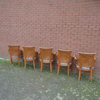 Art Deco Armstoelen Met Dubbel Webbing 5 Stuks thumbnail 3