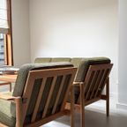 Vintage Houten Zithoek / Bank / Fauteuils / Salontafel thumbnail 6