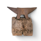 19th Century Blacksmith's Anvil On The Original Tree Stump Pedestal thumbnail 7