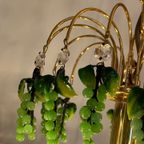 Murano Groene Druiven Hanglamp Vintage Kroonluchter Groen Hollywood thumbnail 5