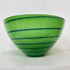 Anna Ehrner For Kosta Boda Epoque Green Stripe Bowl thumbnail 15