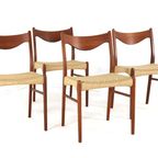 Set 4 Glyngore Arne Wahl Iversen Gs61 Stoelen Vintage Deens 'naerem' thumbnail 13