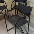 4 Vintage Illo Director's Stoelen, Niels Gammelgaard thumbnail 8