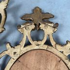 2x Antieke Spiegels – Hout En Bladgoud thumbnail 7