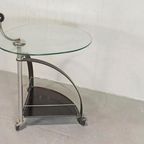 Vintage Postmodern Bijzettafel Trolley thumbnail 13