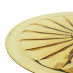 Art Deco Amber Taartschotel Depression Glass Verrerie Scailmont thumbnail 10