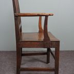 Prachtige Antieke Engelse Begin 19E Eeuw Side Chair Met Armleunigen thumbnail 6