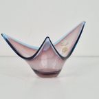 Vintage Cristallo Venezia Ccc Schaal Kom Blauw Amber Murano thumbnail 9