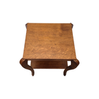 Frans Art Deco Eiken Bijzettafel, Jaren 30 thumbnail 4