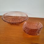 Art Deco Set Perslgazen Schaal En Schaaltjes thumbnail 11