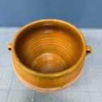 Grote Franse Aardewerk Pot Met Okergeel Glazuur thumbnail 9