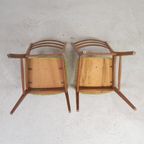 2 Vintage Stoelen Met Skai Beklede Zitting, Jaren 50 thumbnail 11