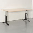 Solidesk Bureau, Wild Peren Blad, 160X80 Cm, Hoogte Instelbaar Onderstel thumbnail 2