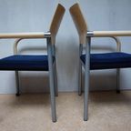 5 X Postmoderne Memphis Stijl Armstoelen/ Vergaderstoelen Door Arge2 Voor Wiesner Hager, 1980S thumbnail 14