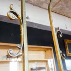 Vintage Klassieke Hanglamp Met Glazen Kappen – Messing thumbnail 9