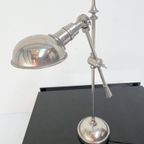 Zilverkleurige Vintage Bocx Tafellamp, 1980’S thumbnail 2