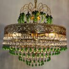 Murano Groene Druiven Hanglamp Vintage Kroonluchter Groen Hollywood thumbnail 10