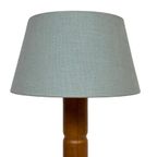 Vintage Pinewood Grenen Tafellamp Gedraaid Jaren 70 Design thumbnail 7