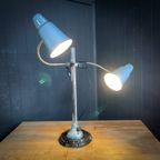 Twee Koppige Industriële Bureaulamp – Jaren 70 thumbnail 3