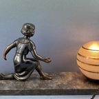 Art Deco Tafellamp, Bureaulamp, Sfeerverlichting, Duurzame Vintage Lamp thumbnail 8