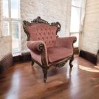 Vintage Barok Fauteuil / Éénzit / Retro Stoel thumbnail 2