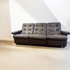 Vintage Bruine Modulaire Driezit / Zetel / Canapé thumbnail 3