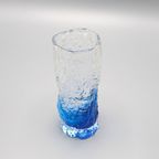 Ijsglas Vaasje Blauw Jaren 60 thumbnail 5