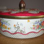 3 X Mooie Vintage Blikken Rond Bloemen Design thumbnail 13
